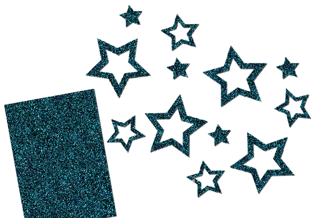 Glitzer Sterne Set 12 Stück