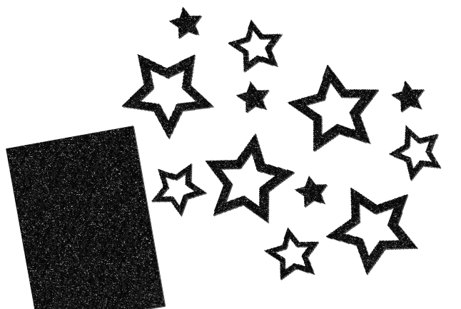 Glitzer Sterne Set 12 Stück