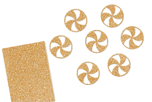 Glitzer Peppermint Candy 16 Stück