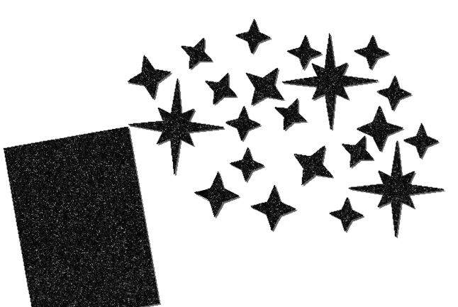 Glitzer Sternen Set 21 Stück