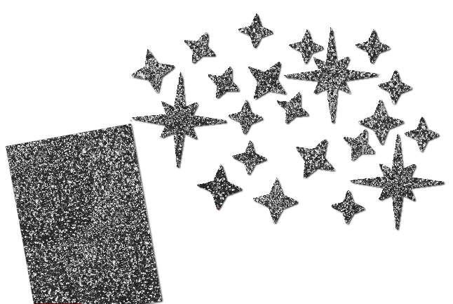 Glitzer Sternen Set 21 Stück
