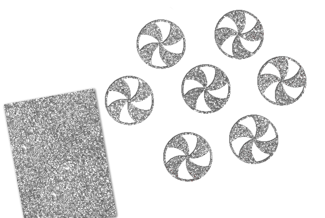 Glitzer Peppermint Candy 16 Stück