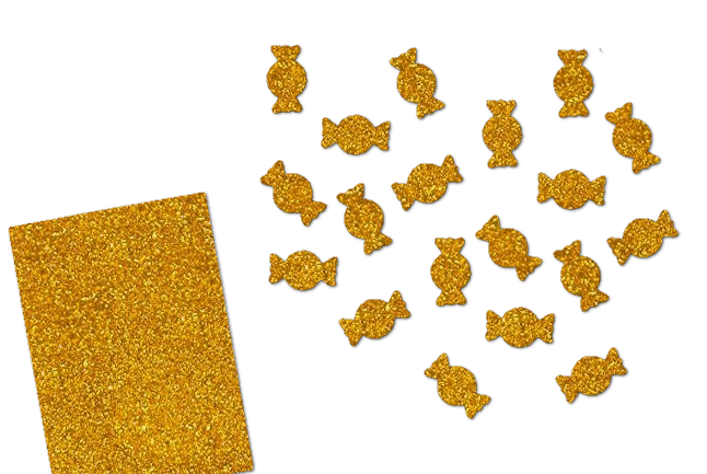 Glitzer Bonbons-Set 50 Stück