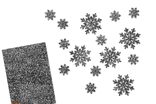 Glitzer Schneeflocken-Set 15 teilig