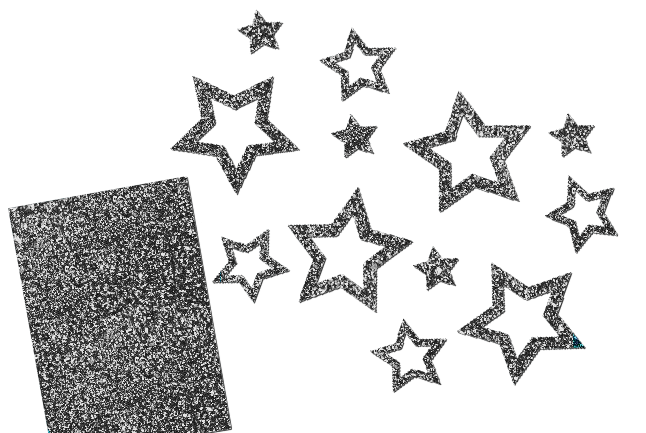 Glitzer Sterne Set 12 Stück