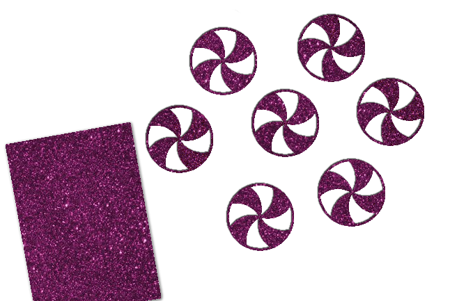 Glitzer Peppermint Candy 16 Stück