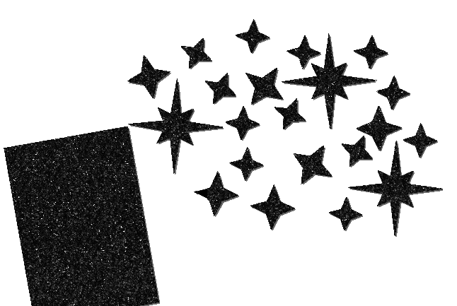 Glitzer Sternen Set 21 Stück