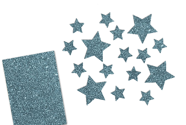 Glitzer Sterne Set 16 Stück