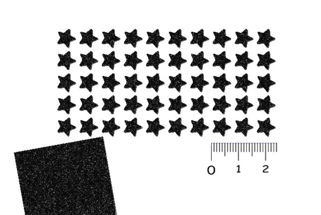 Glitzer Mini Sternen Set 50 Stück