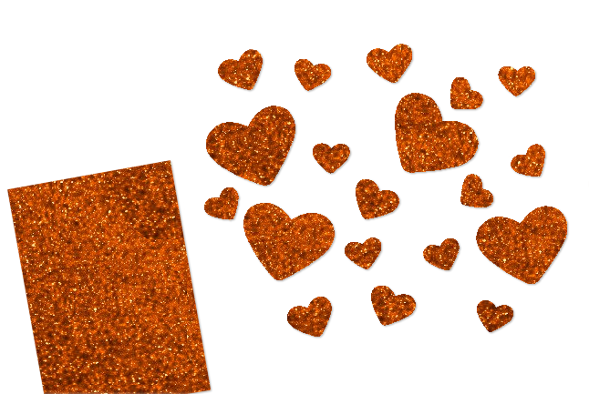 Glitzer Herzen-Set 20 Stück