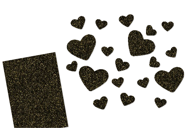 Glitzer Herzen-Set 20 Stück