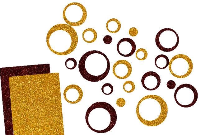 Glitzer Kreise-Set 24 Stück