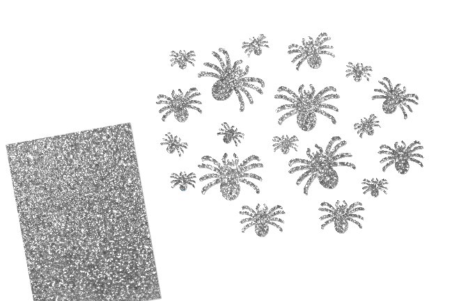 Glitzer Spinne ( Farbe: aubergine )