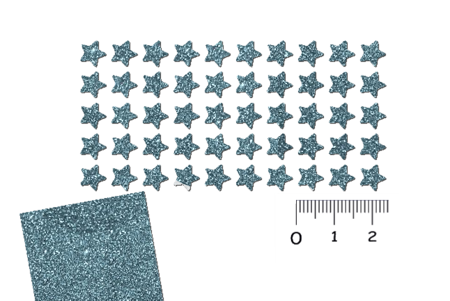 Glitzer Mini Sternen Set 50 Stück