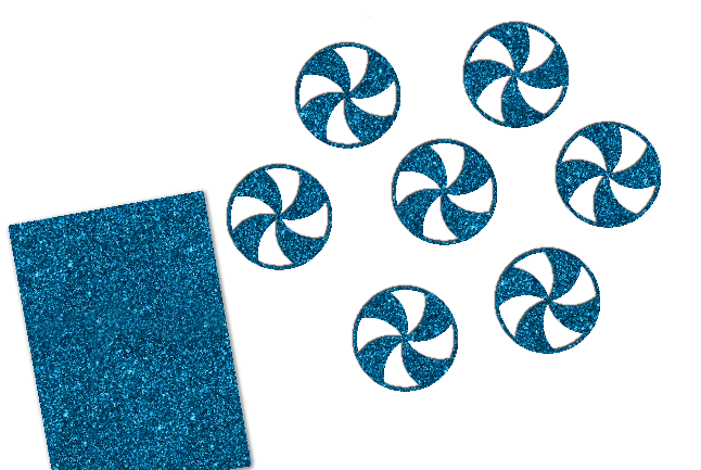 Glitzer Peppermint Candy 16 Stück