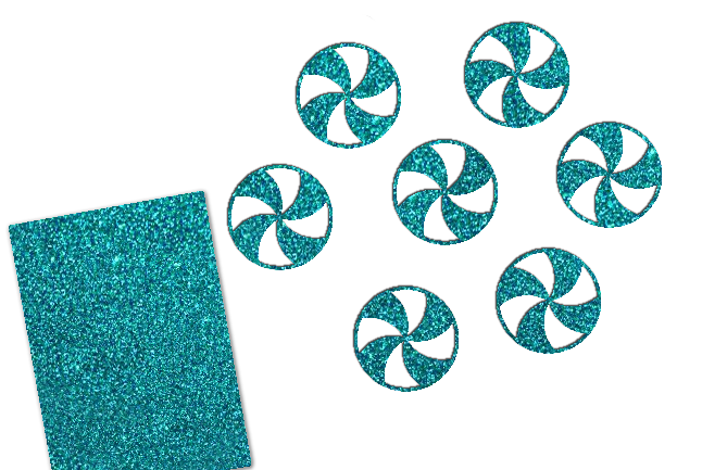 Glitzer Peppermint Candy 16 Stück