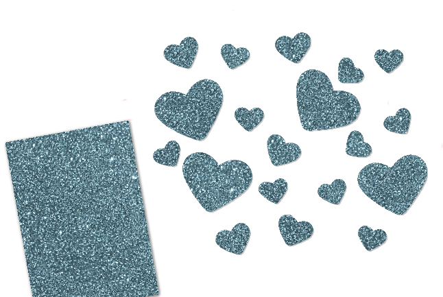 Glitzer Herzen-Set 20 Stück