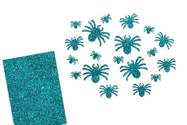 Glitzer Spinne ( Farbe: aubergine )