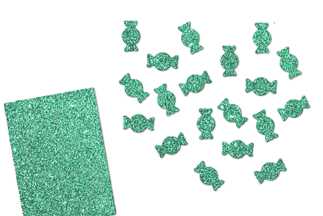 Glitzer Bonbons-Set 50 Stück