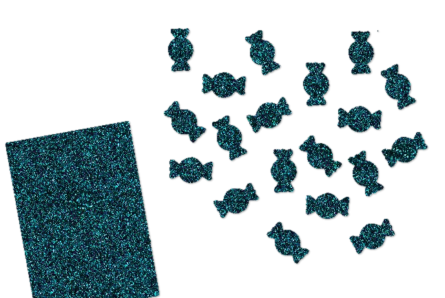 Glitzer Bonbons-Set 50 Stück