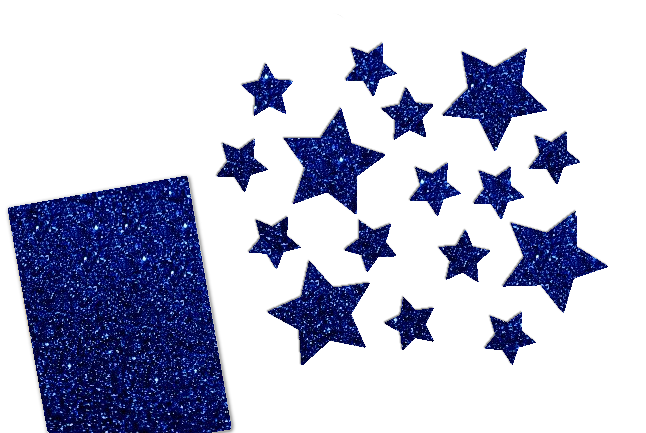 Glitzer Sterne Set 16 Stück