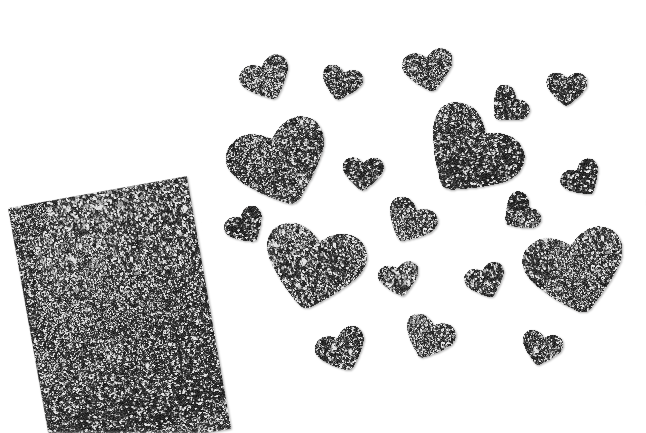 Glitzer Herzen-Set 20 Stück