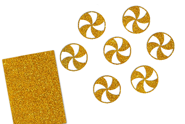 Glitzer Peppermint Candy 16 Stück