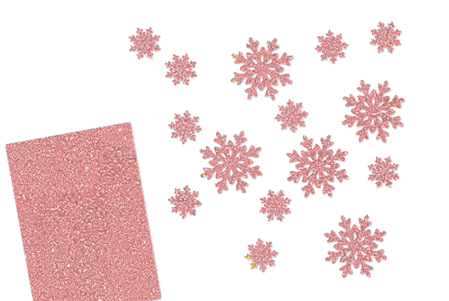 Glitzer Schneeflocken-Set 15 teilig