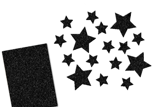 Glitzer Sterne Set 16 Stück