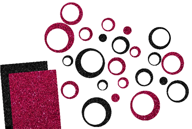 Glitzer Kreise-Set 24 Stück