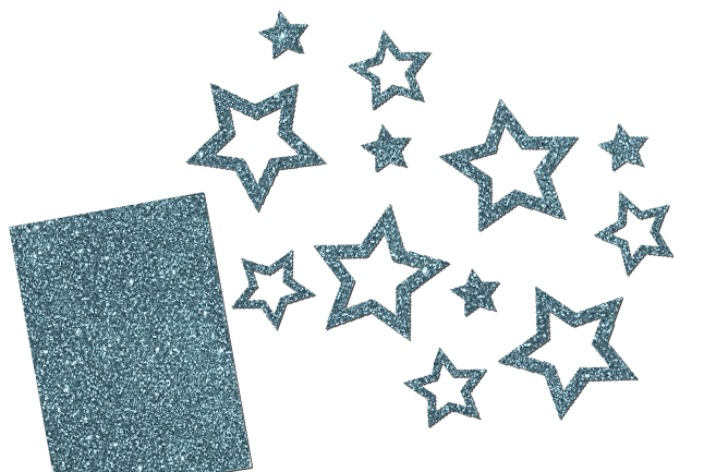 Glitzer Sterne Set 12 Stück