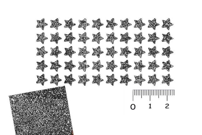 Glitzer Mini Sternen Set 50 Stück