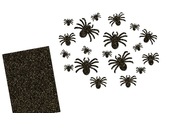 Glitzer Spinne ( Farbe: aubergine )