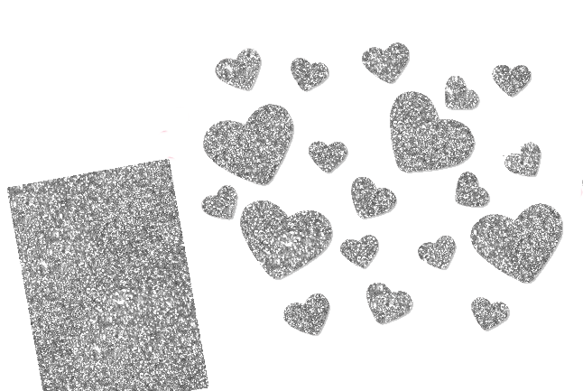 Glitzer Herzen-Set 20 Stück