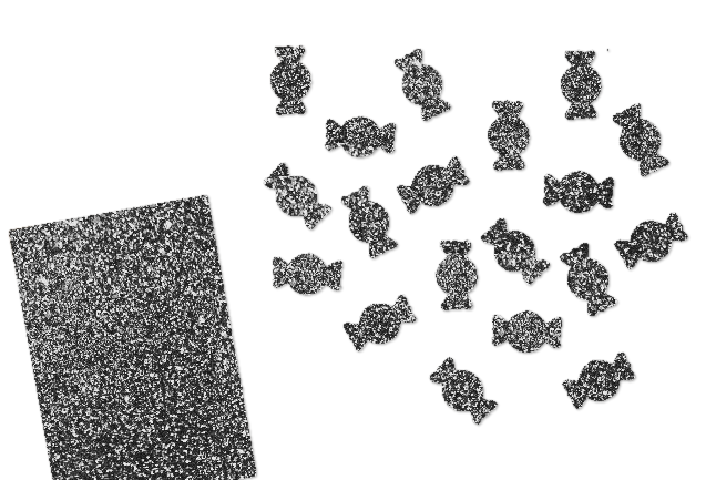 Glitzer Bonbons-Set 50 Stück