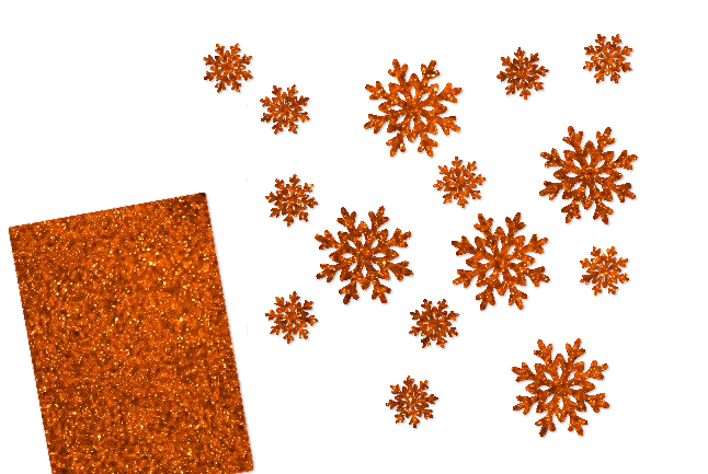 Glitzer Schneeflocken-Set 15 teilig