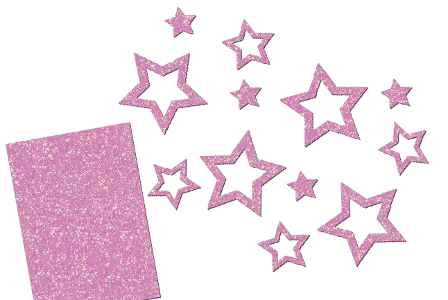 Glitzer Sterne Set 12 Stück
