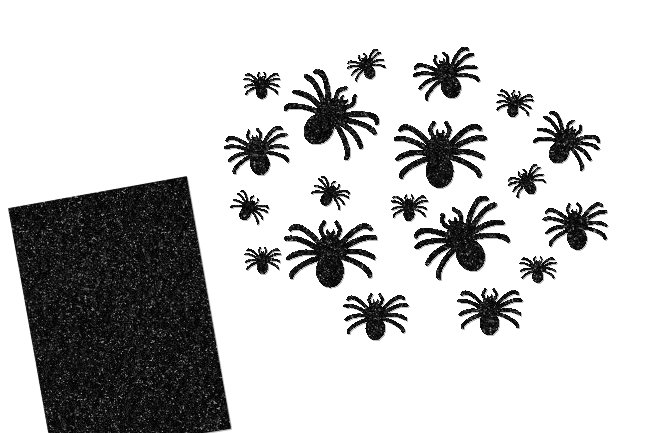 Glitzer Spinne ( Farbe: aubergine )