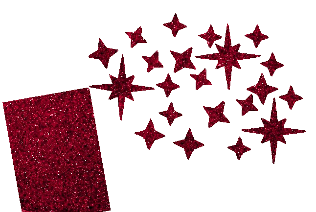 Glitzer Sternen Set 21 Stück