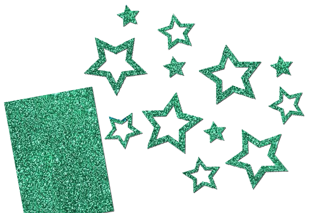 Glitzer Sterne Set 12 Stück