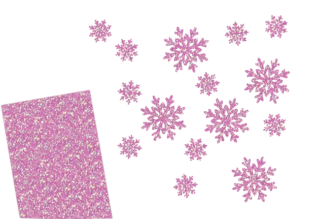 Glitzer Schneeflocken-Set 15 teilig