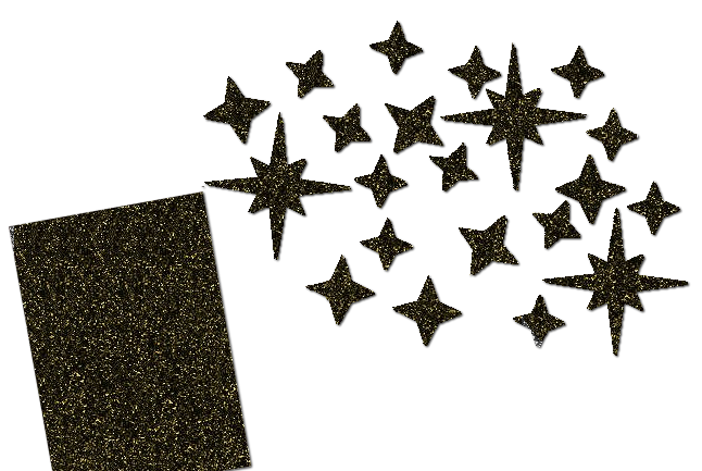 Glitzer Sternen Set 21 Stück
