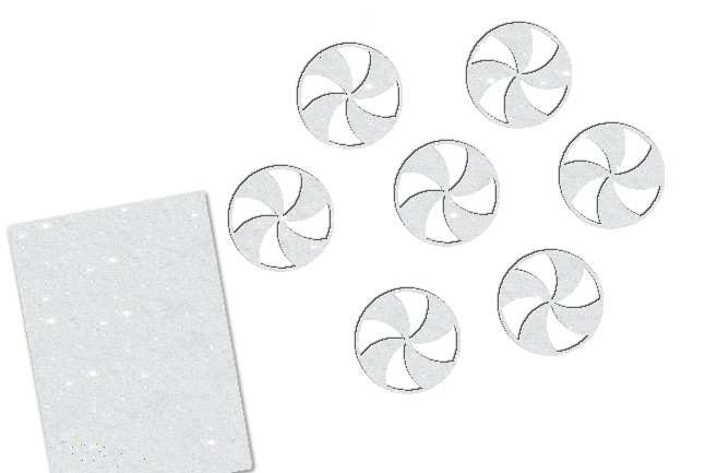 Glitzer Peppermint Candy 16 Stück