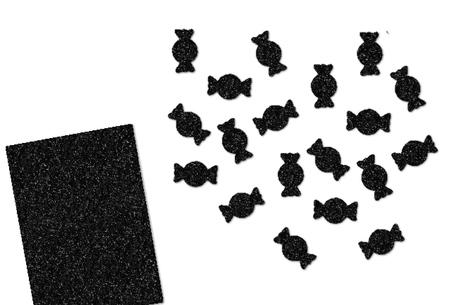 Glitzer Bonbons-Set 50 Stück