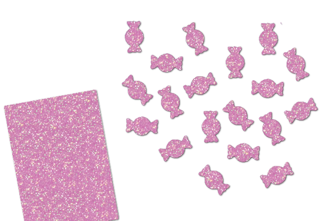 Glitzer Bonbons-Set 50 Stück
