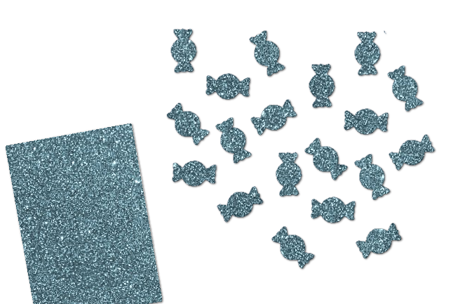Glitzer Bonbons-Set 50 Stück