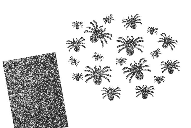 Glitzer Spinne ( Farbe: aubergine )