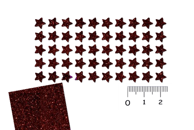 Glitzer Mini Sternen Set 50 Stück