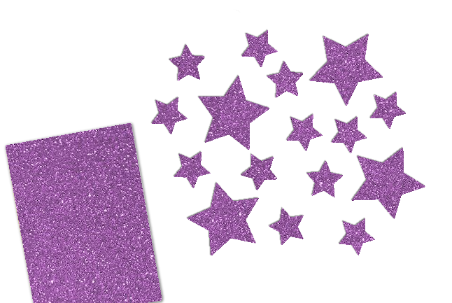 Glitzer Sterne Set 16 Stück