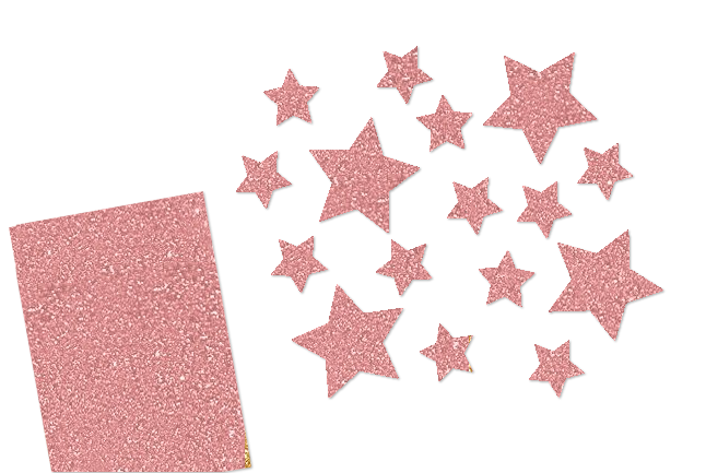 Glitzer Sterne Set 16 Stück